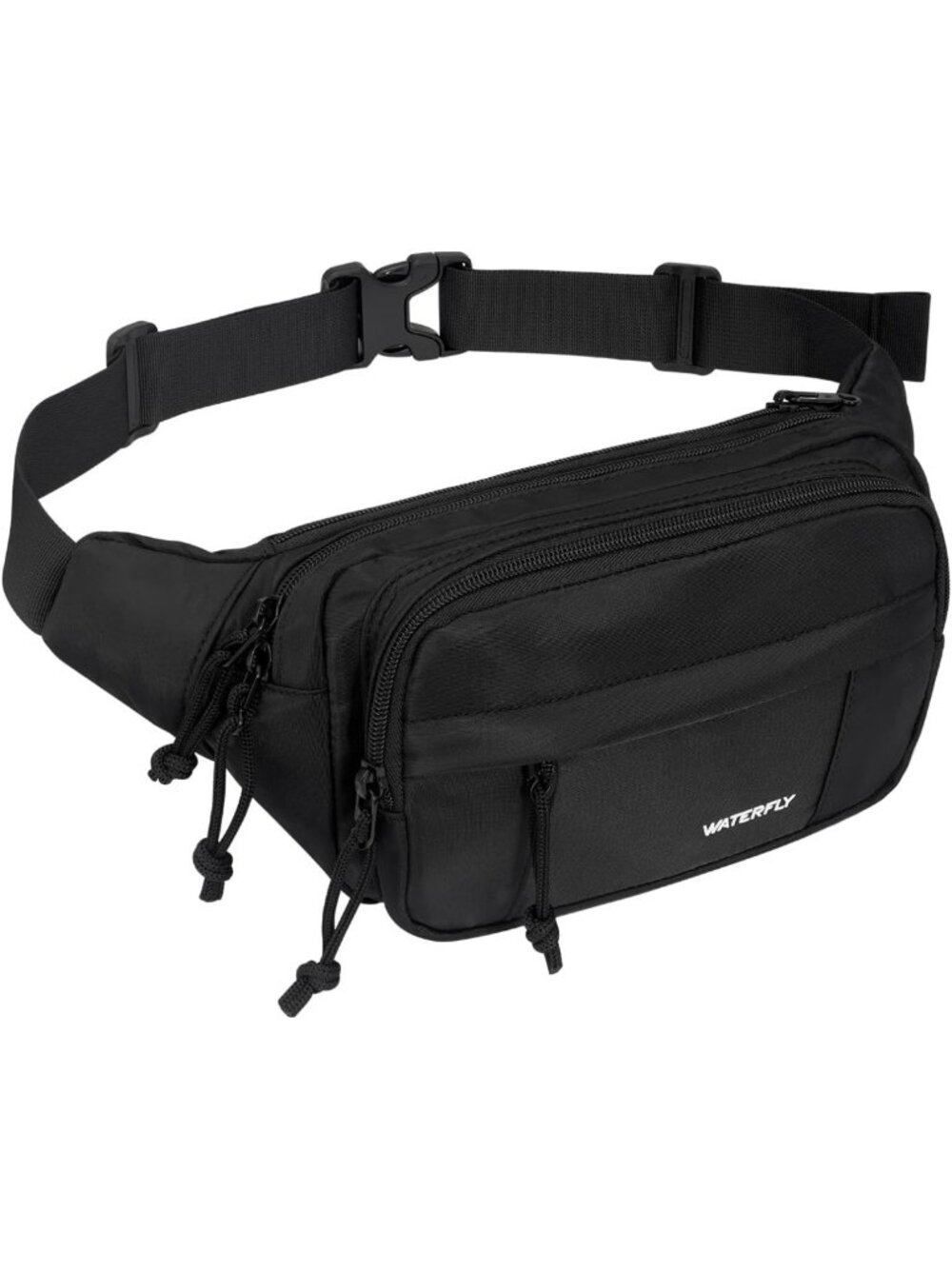 Large Fanny Pack for Travel & Hiking | Adjustable Waist Bag with 5 Pockets